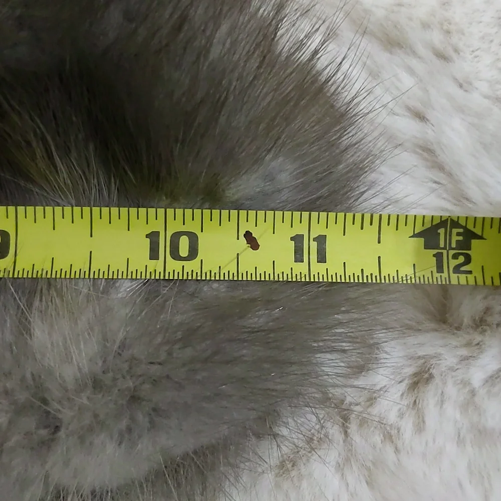 Vintage 1950's Grey Fur Mink Cloche Bucket Hat - Picture 7 of 8